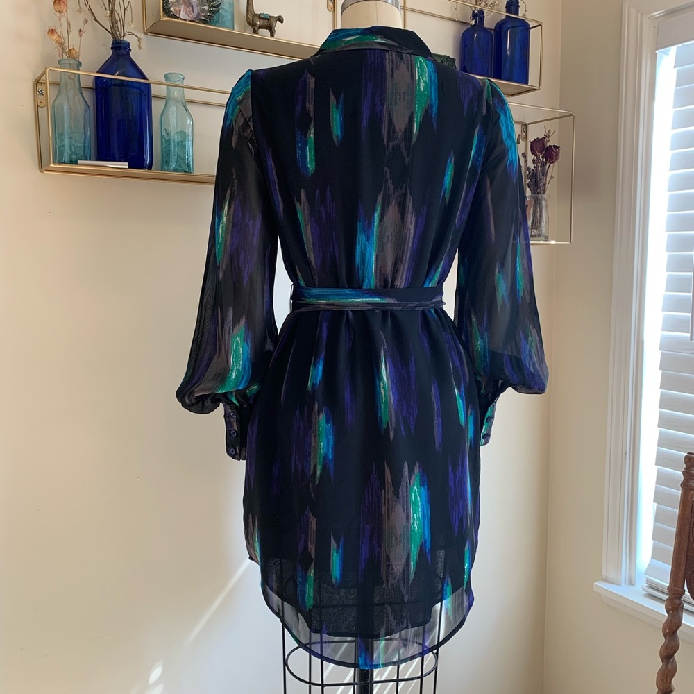 Kirna Zabete at Target Ikat print shirt dress sz S - Picture 3 of 14